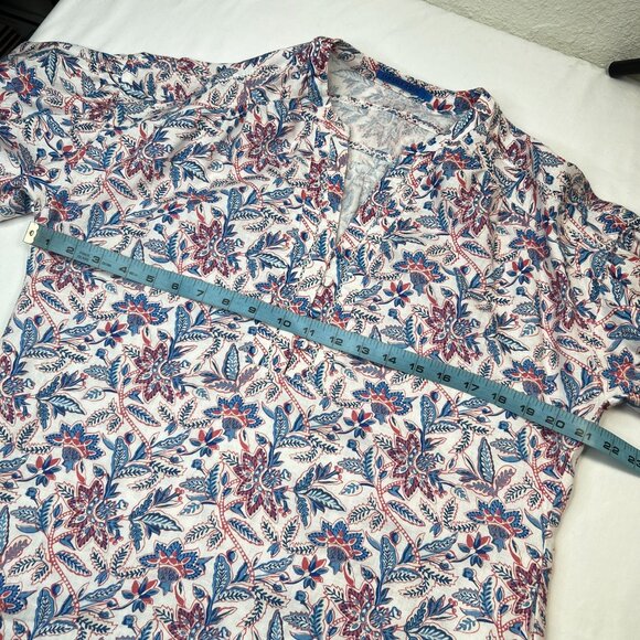 J Mclaughlin Nylee Linen Mini Dress 3/4 sleeve Bloomsbury Floral Print Small - Picture 7 of 14